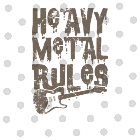 Heavy Metal Rules Music Band Genre Digital Files