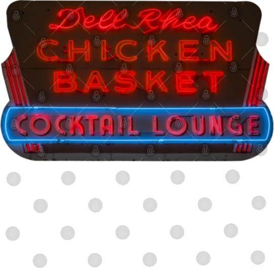 Del Rhea Chicken Basket Neon Sign Route 66 Digital Files