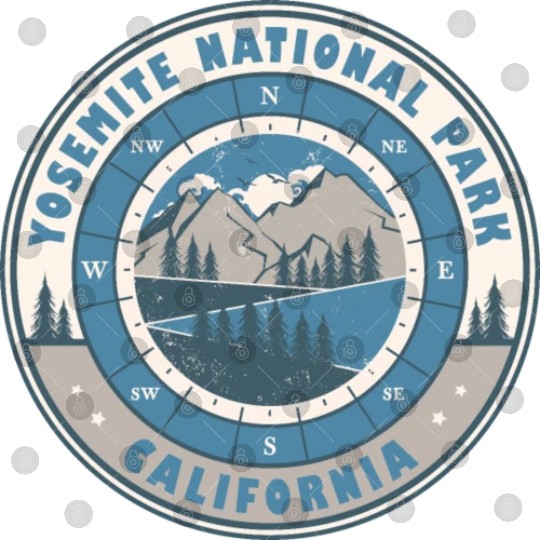 Yosemite National Park California US Hiking Digital Files