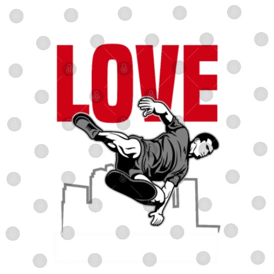 Peace Love Parkour Funny Parkour Free Running Gift Digital Files