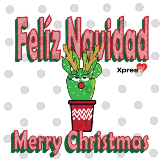 Felíz Navidad Cactus Lady Digital Files