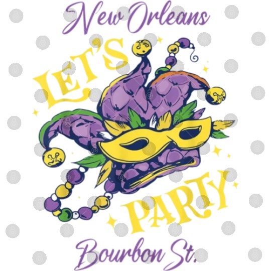 Mardi Gras Bourbon Street New Orleans Souvenir Lou Digital Files