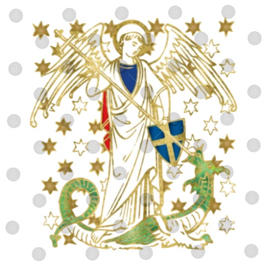St. Michael the Archangel Icon Dragon Catholic Ang Digital Files