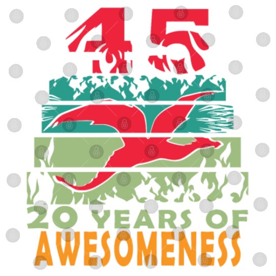 45 years dragon birthday fantasy Digital Files