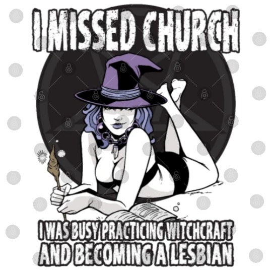 Missed Church Became Sexy Lesbian Witch LGBT Pride Digital Files