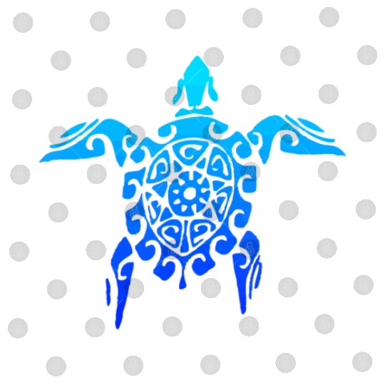 Hawaiian Tribal Sea Turtle Polynesian Tattoo Style Digital Files