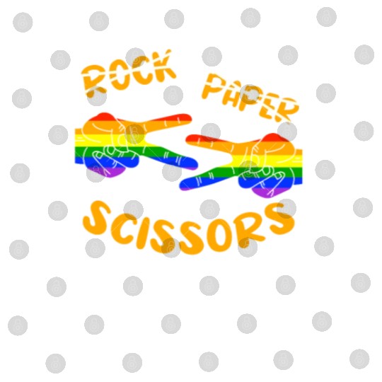 Rock Paper Scissors, LGBT Rainbow Flag Digital Files