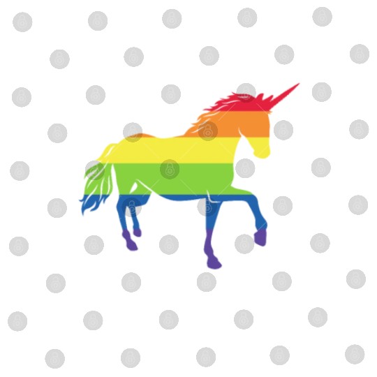 LGBT Unicorn Rainbow Flag Digital Files
