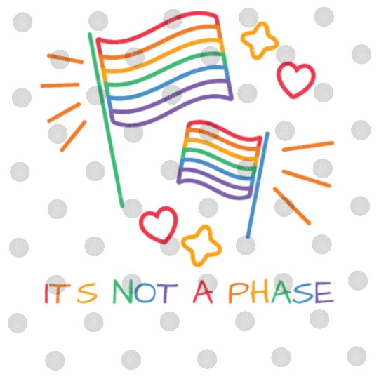 It's Not A Phase LGBT Gay Pride Month Colors Rainb Digital Files