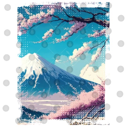 Japan Fuji Cherry Blossom Cherry Tree Digital Files