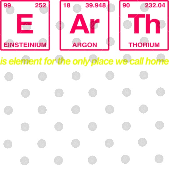 EARTH - written in elements of the periodic table Digital Files