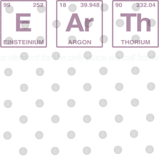 EARTH - written in elements of the periodic table Digital Files