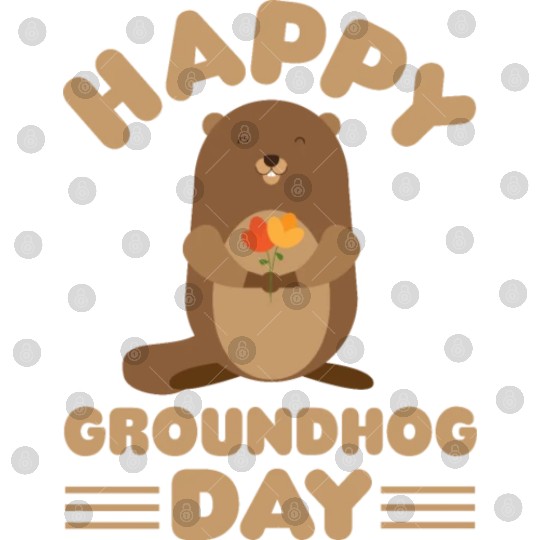 Groundhog Day cute print retro Digital Files
