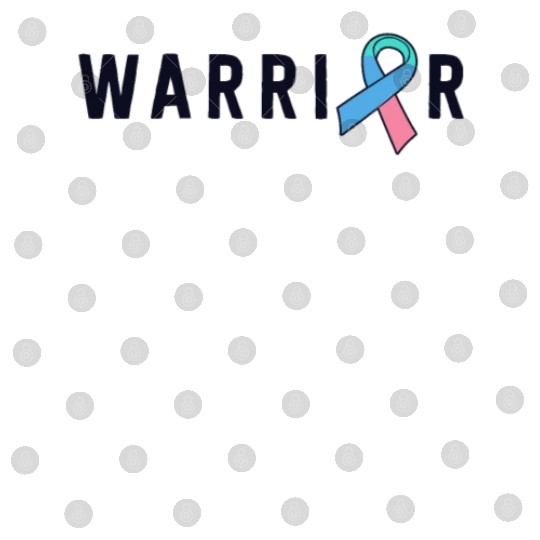 Thyroid Cancer Warrior Men Pink Blue Teal Ribbon Digital Files