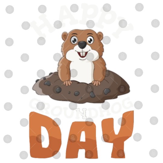 Happy Groundhog Day Digital Files Groundhogs Lovers