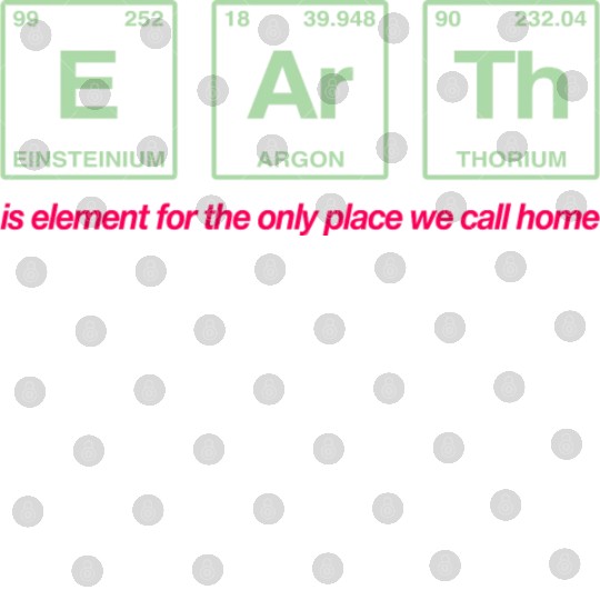 EARTH - written in elements of the periodic table Digital Files