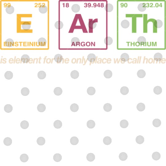EARTH - written in elements of the periodic table Digital Files