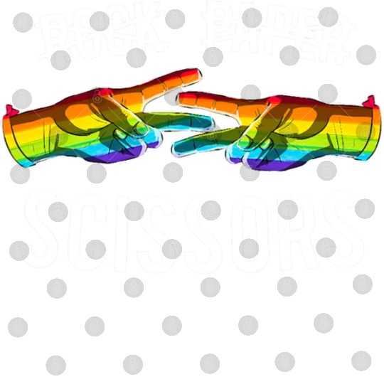 Rock Paper Scissors Lesbian Pride Rainbow LGBT Digital Files