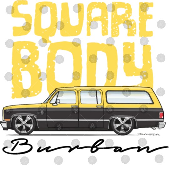 square body Colonial yellow Digital Files