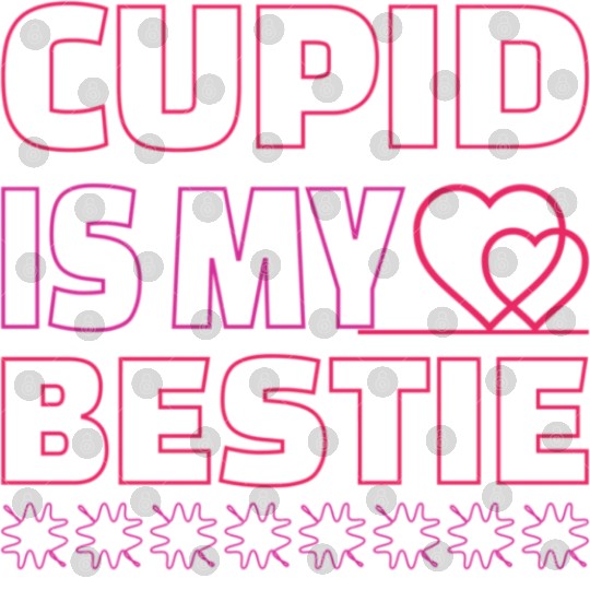 Valentines Day Gifts Cupid Is My Bestie4245 Digital Files
