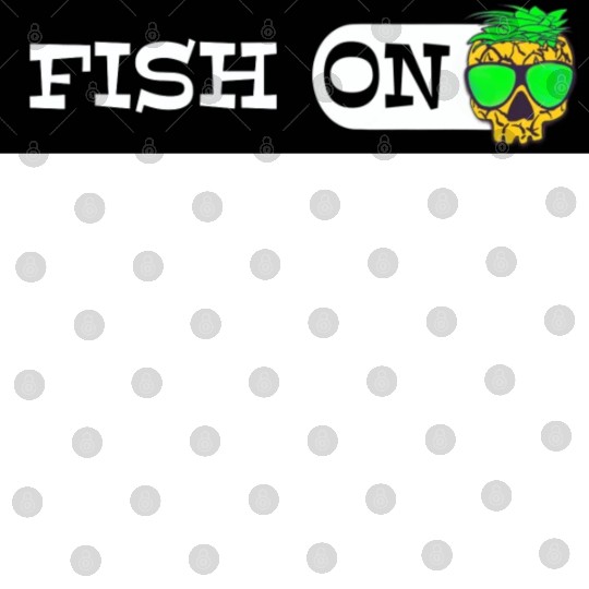 Fish ON pineapple Sticker go fishing mode Digital Files