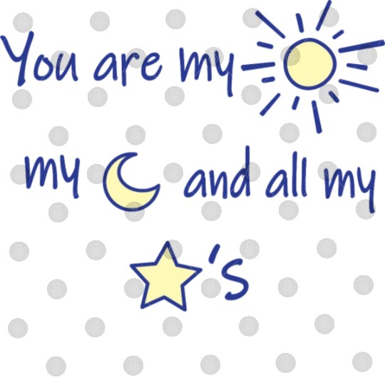 Sun Moon and Stars Digital Files