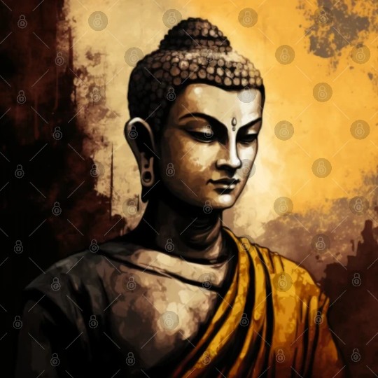 The Serenity of Zen Buddha Watercolor Meditation Digital Files