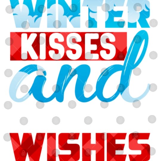 Winter Kisses And Snowflake Wishes Digital Files
