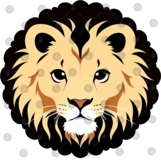 Royal Cartoon Lion - King of the Jungle 7 Digital Files