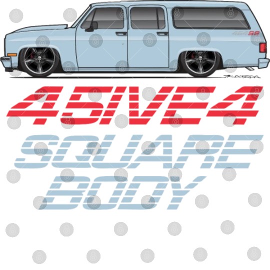 square Light Blue Digital Files