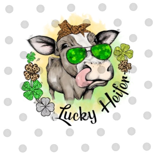 St Patricks Day Irish Lucky Heifer Cattle Farmer Digital Files