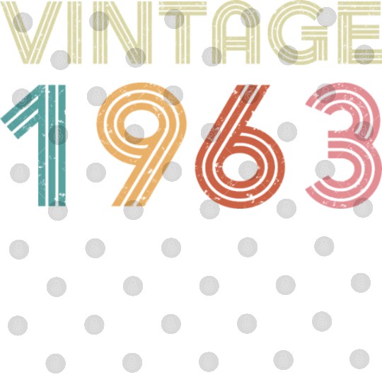 60th Birthday - Vintage 1963 Digital Files