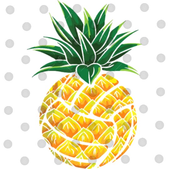 Funny Pineapple Volleyball Digital Files