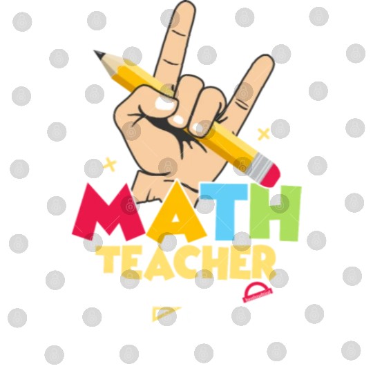 Math Teacher Educational Rockstar School Education Digital Files
