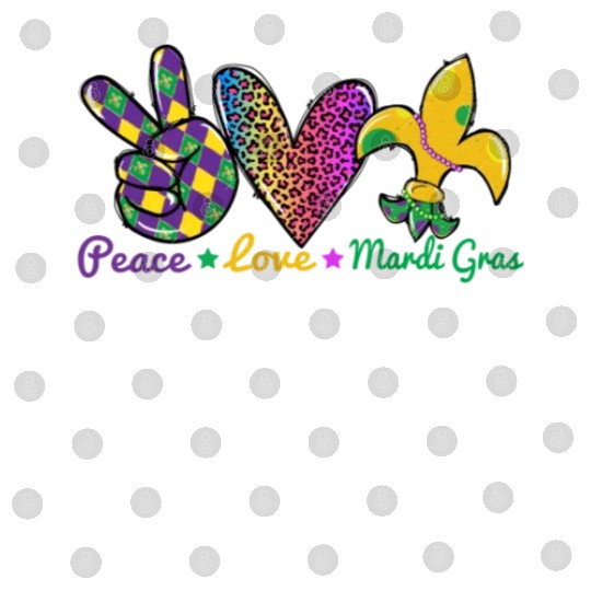 Love Peace Mardi Gras Outfit New Orleans Digital Files
