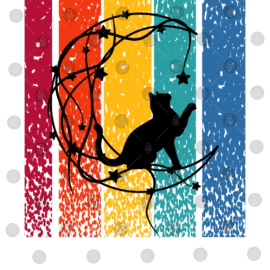 Cat Retro Creative Digital Files