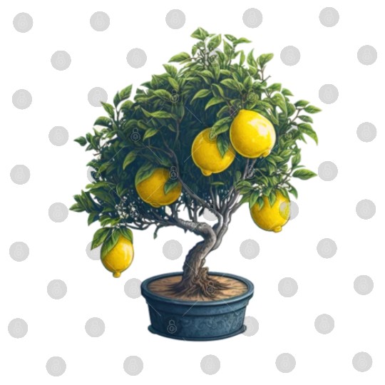Lemon Bonsai Tree Digital Files