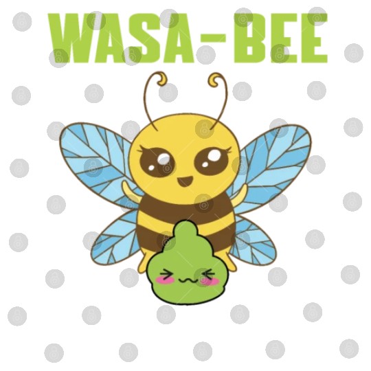 Cute Wasabi Bee Pun Digital Files
