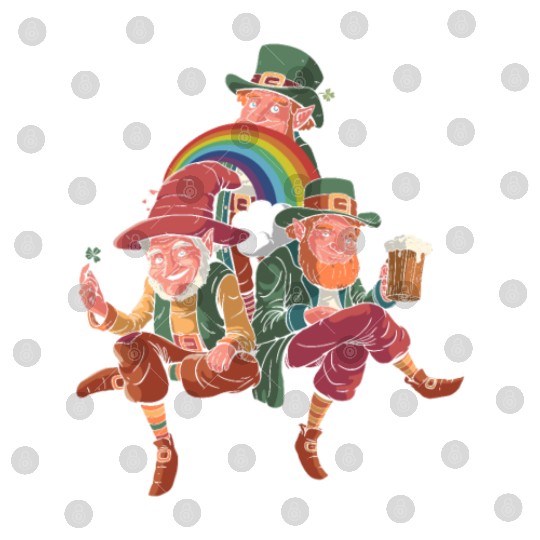 Three Leprechauns - St Patricks Day Irish Digital Files
