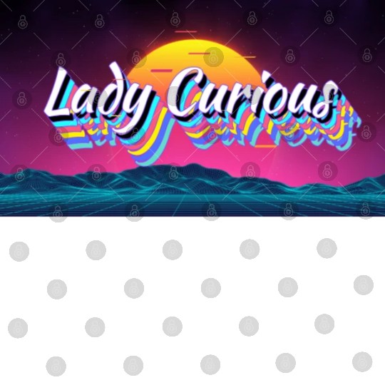 Lady Curious Neon Title Digital Files
