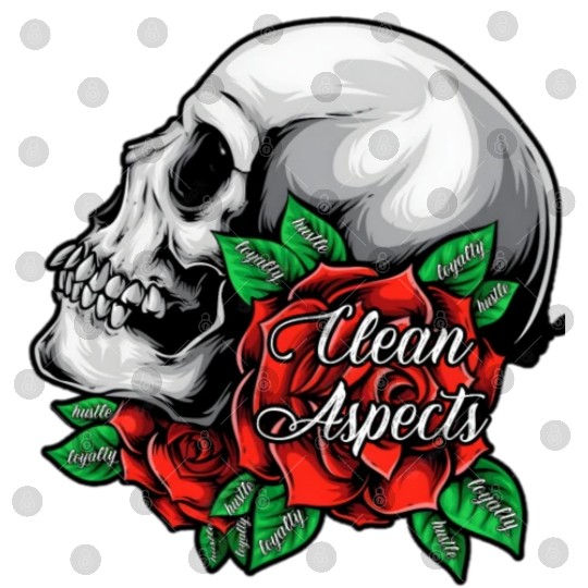 CA SKULL AND ROSES Digital Files