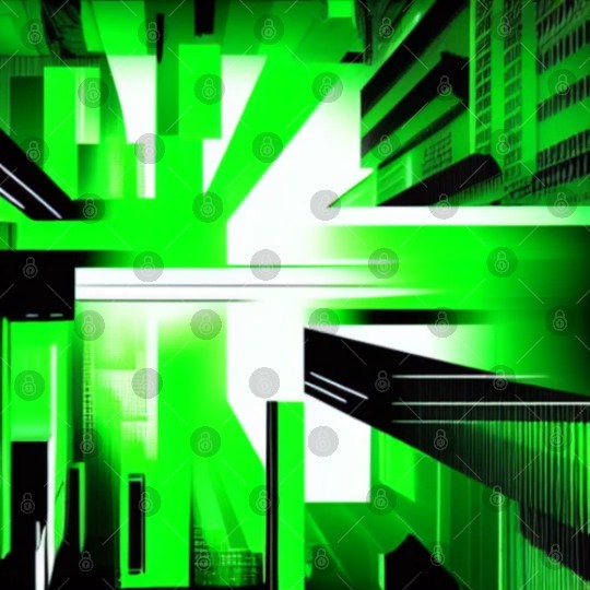 Cyberpunk Inspired Green Theme Digital Files