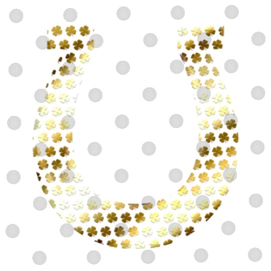 Golden Shamrocks Forming A Horseshoe On St Digital Files