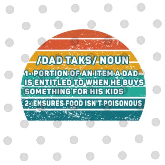 Vintage Dad Tax Definition Men Funny Father's Day Digital Files