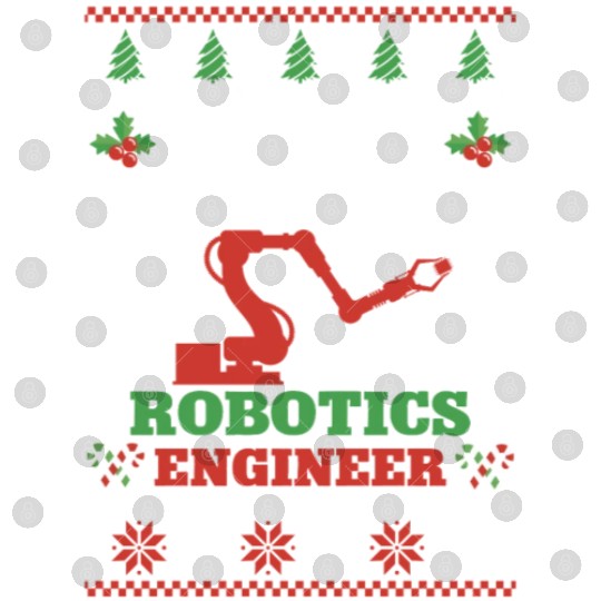 Robot Robotics Engineer Christmas Digital Files