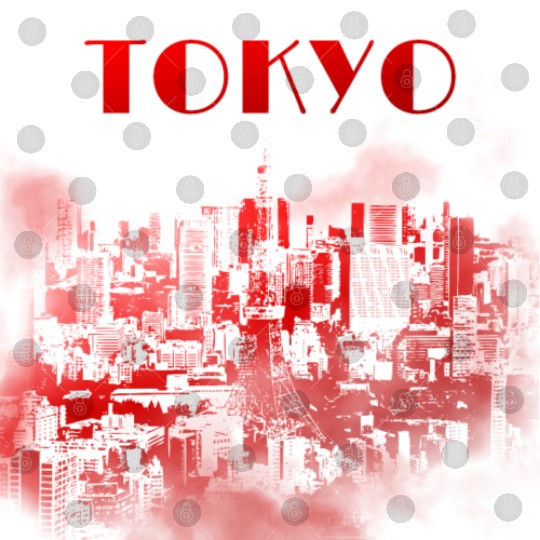 Tokyo Skyline Japan City Travel Shibuya Japanese Digital Files