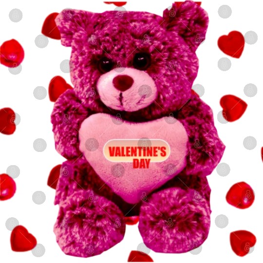 Lovely Valentine's Day Teddy Bear Digital Files