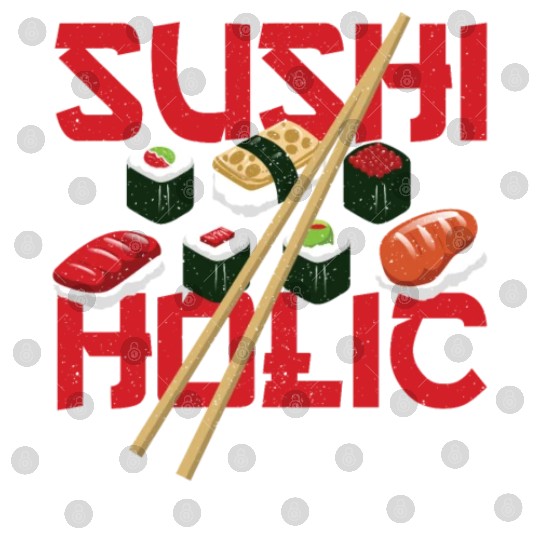 Sushiholic Sushi Rolls Rice and Fish Digital Files