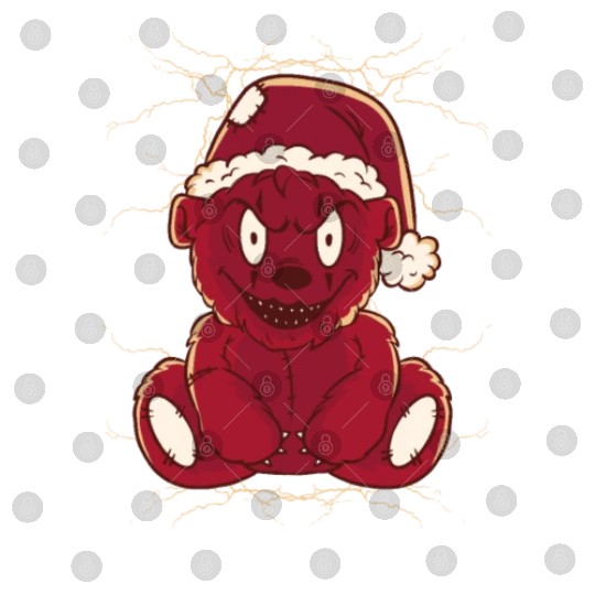 Scary smiling teddy-bear Scary smiling teddy-bear Digital Files