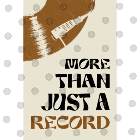 more than just a record | Vinyl Poster Music Decor Digital Files